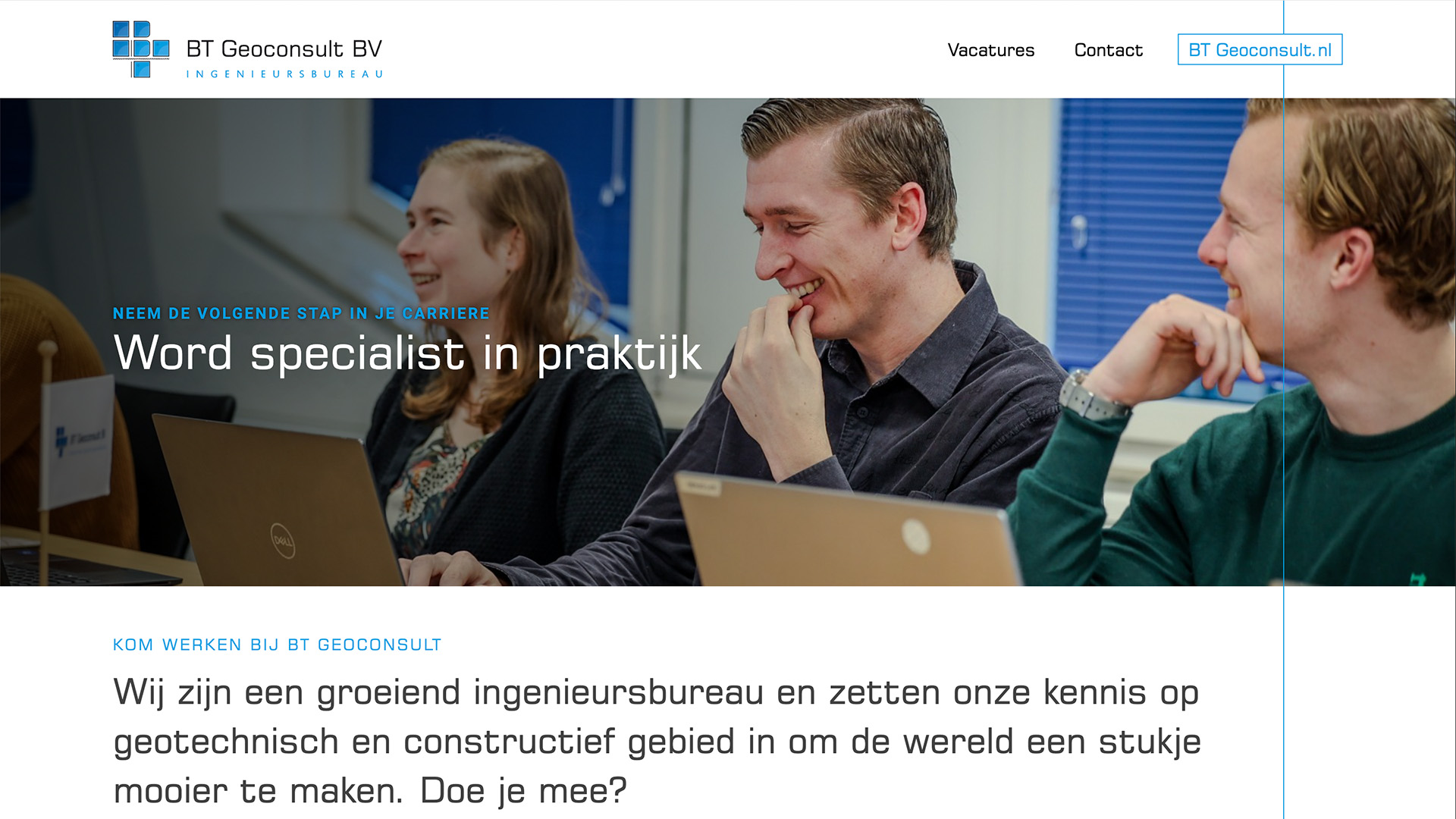 Website voor BT Geoconsult / 5