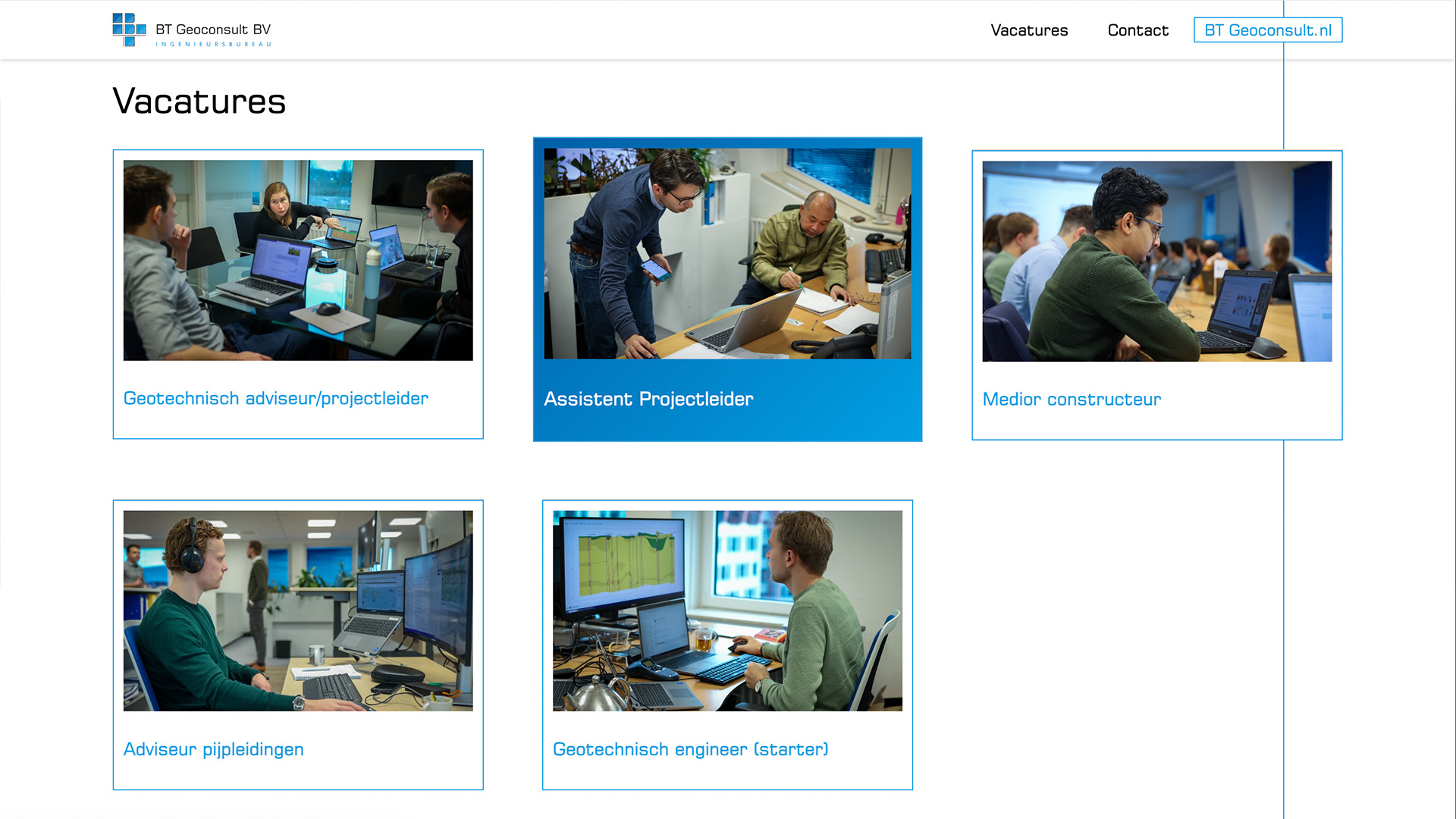 Website voor BT Geoconsult / 6