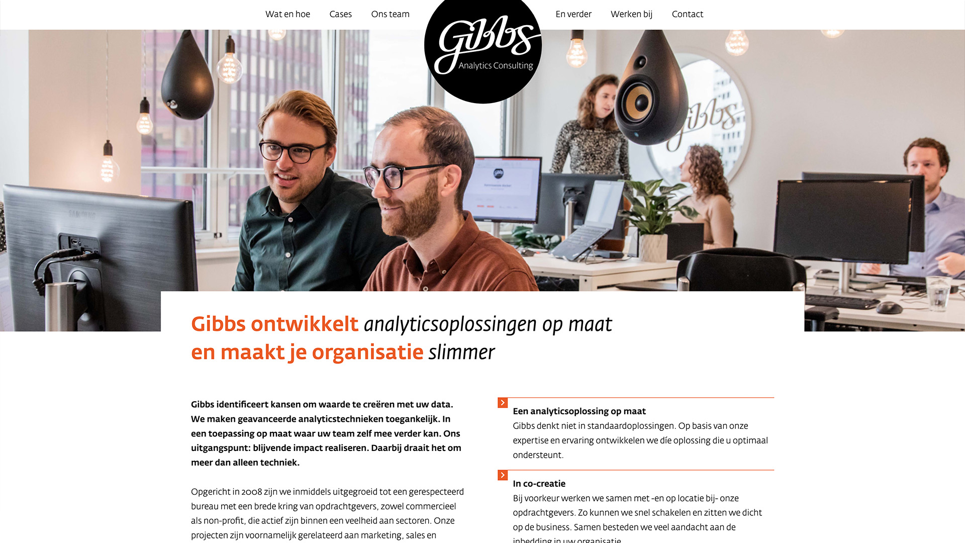 Website voor Gibbs / 1