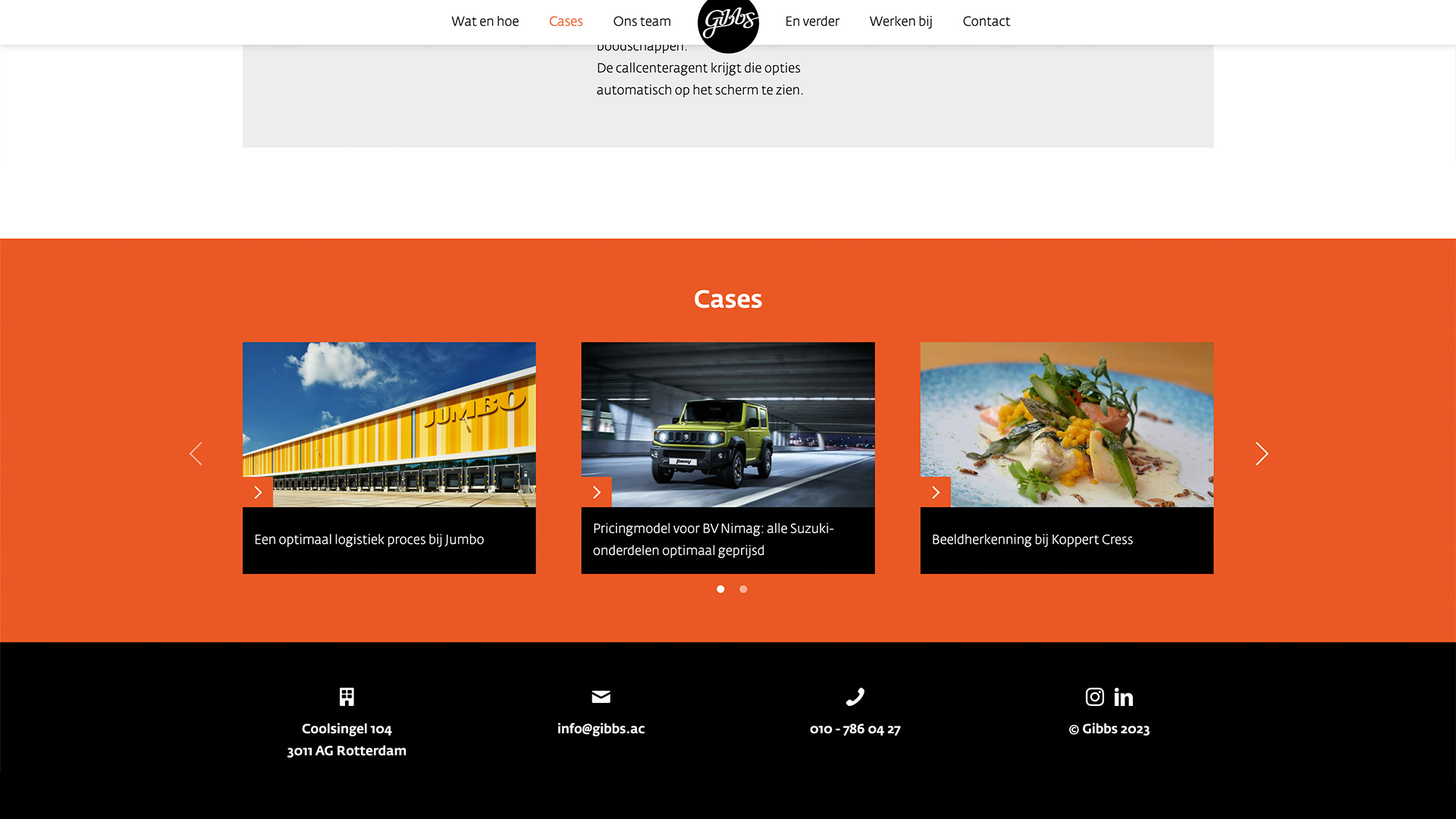 Website voor Gibbs / 4