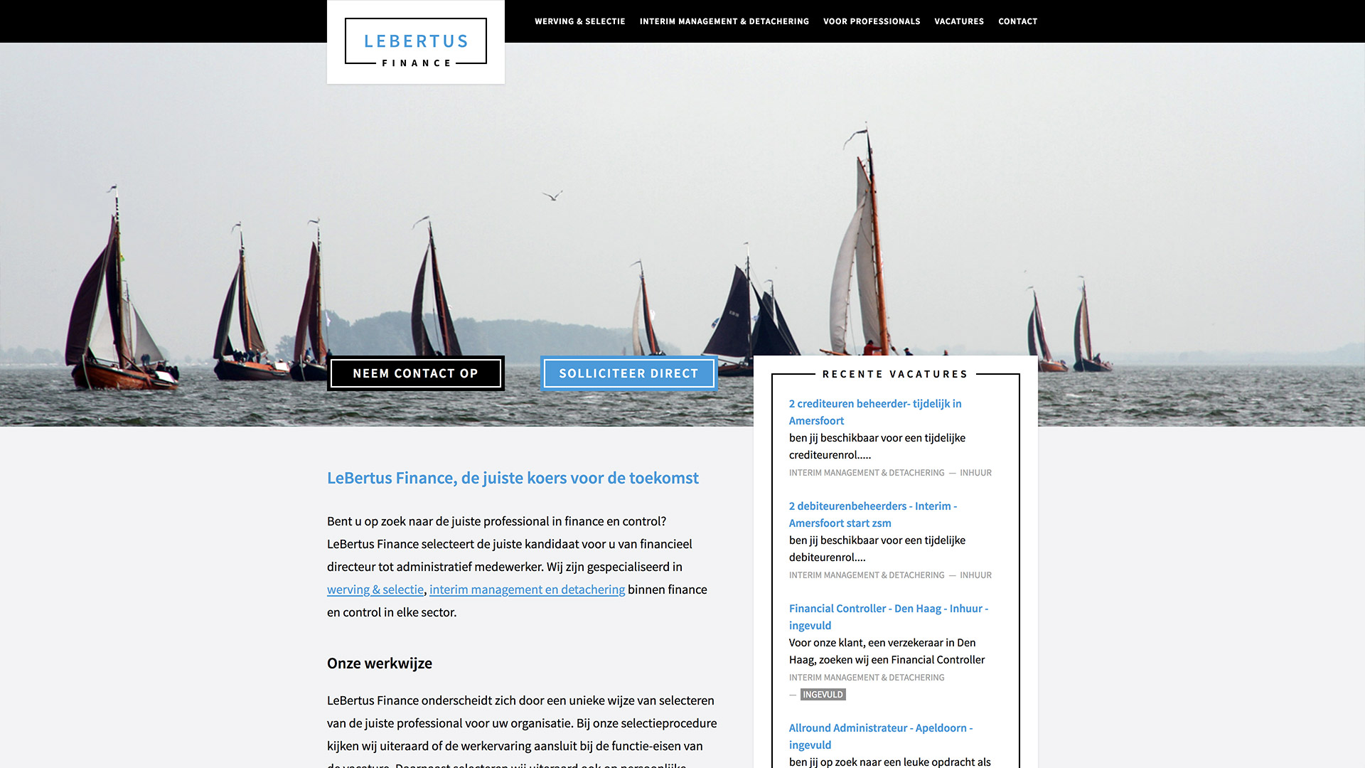 Website voor LeBertus Finance / 2