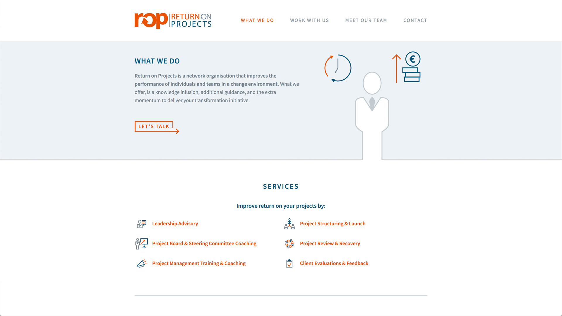 Website voor Return on Projects / 2
