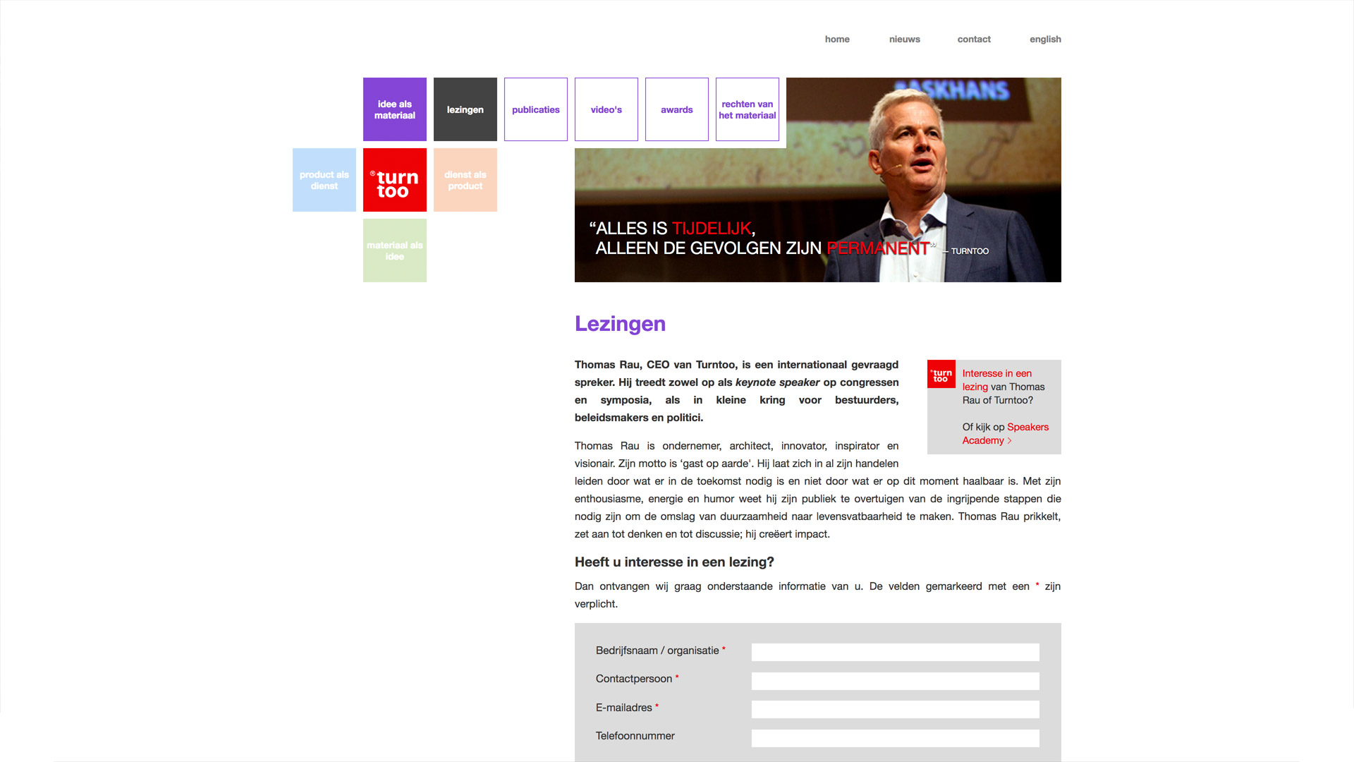 Website voor Turntoo / 5