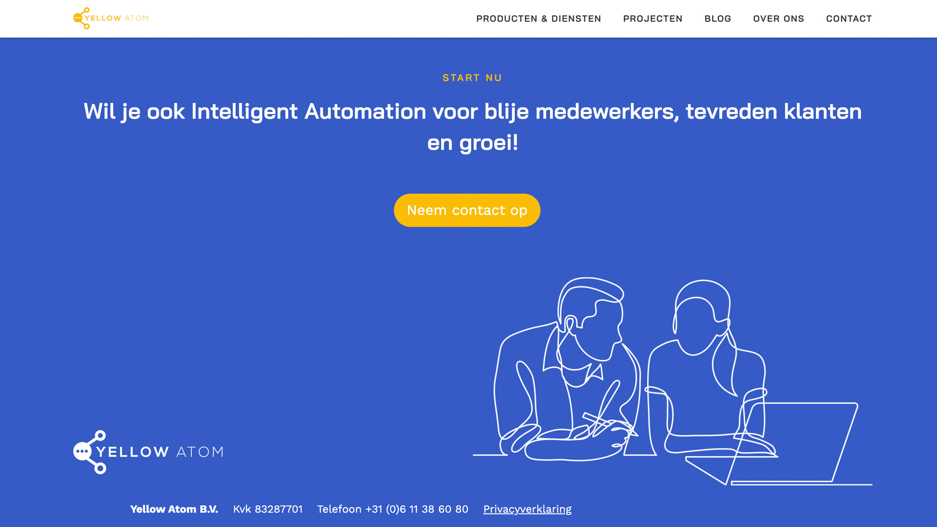 Website voor Yellow Atom / 4